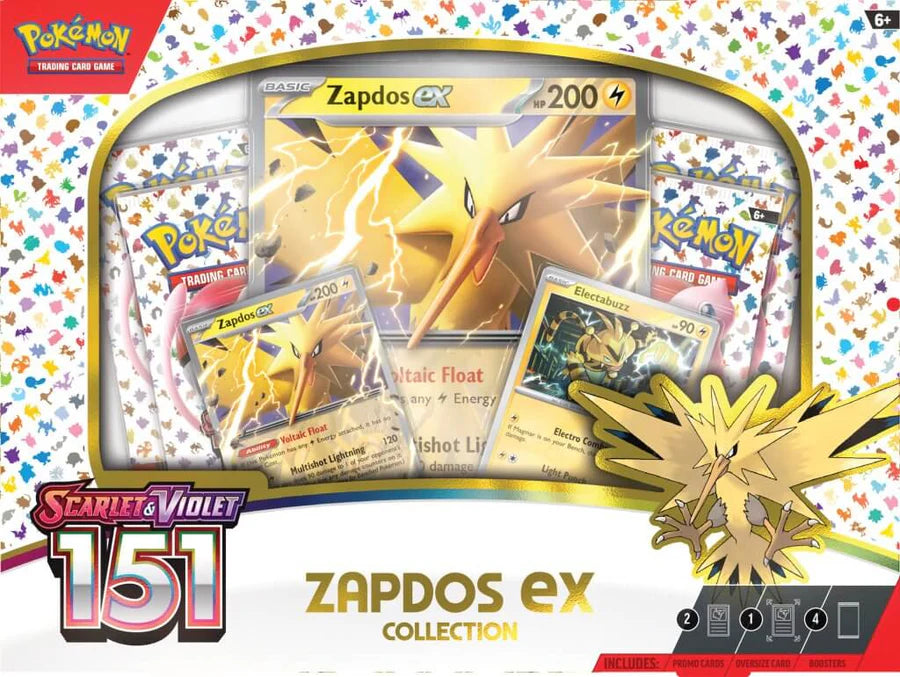 Pokemon Trading Card Game: Scarlet and Violet 151 Zapdos Ex Collection