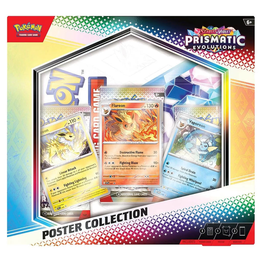Pokemon Trading Card Game: Scarlet & Violet Prismatic Evolutions Poster Collection