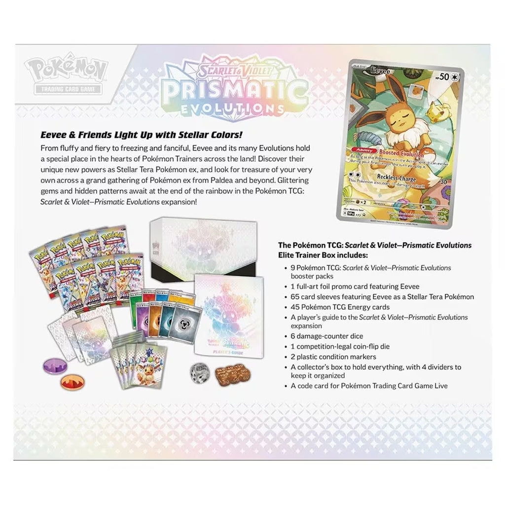 Pokemon Trading Card Game: Scarlet & Violet Prismatic Evolutions Elite Trainer Box