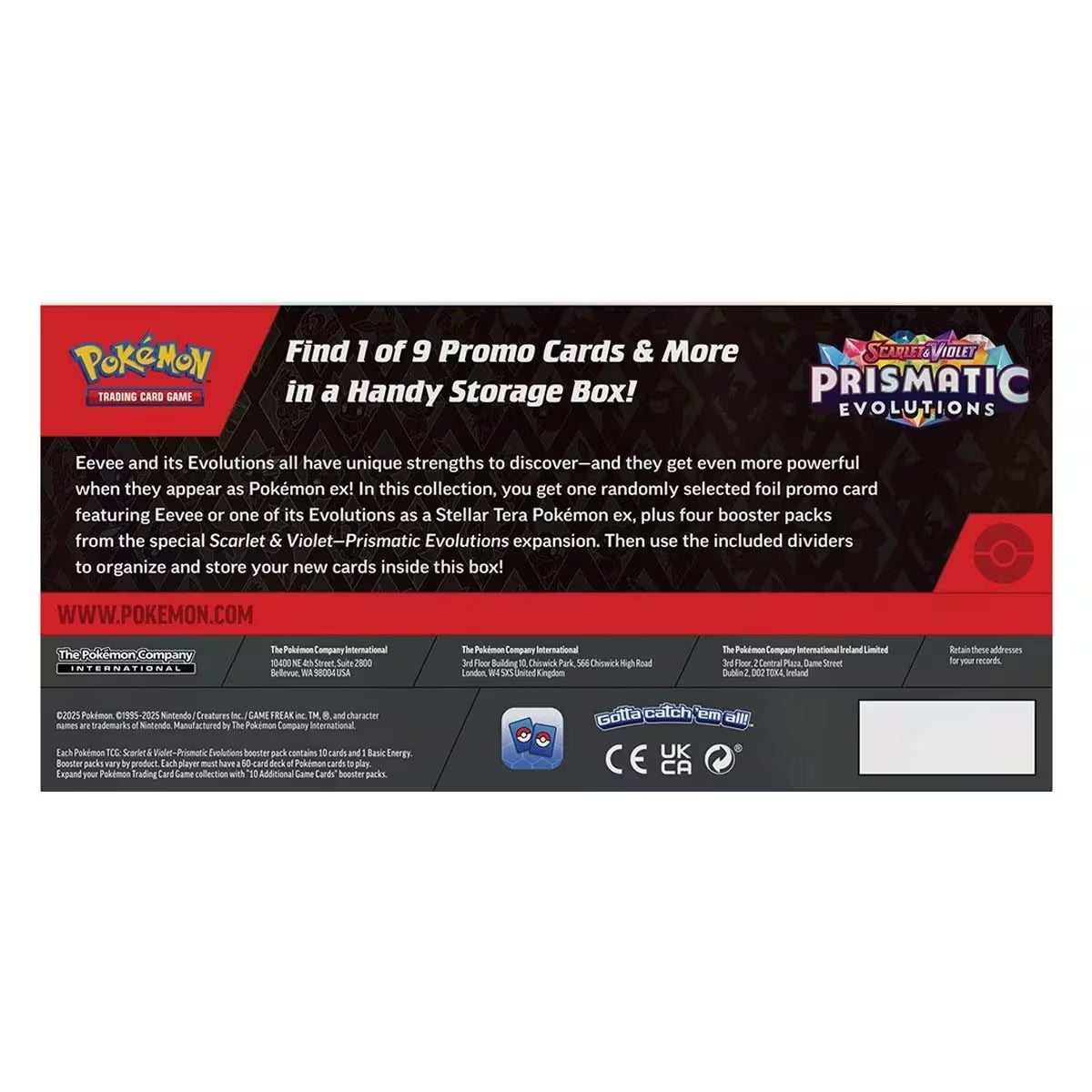 Pokemon Trading Card Game: Scarlet & Violet Prismatic Evolutions Surprise Box