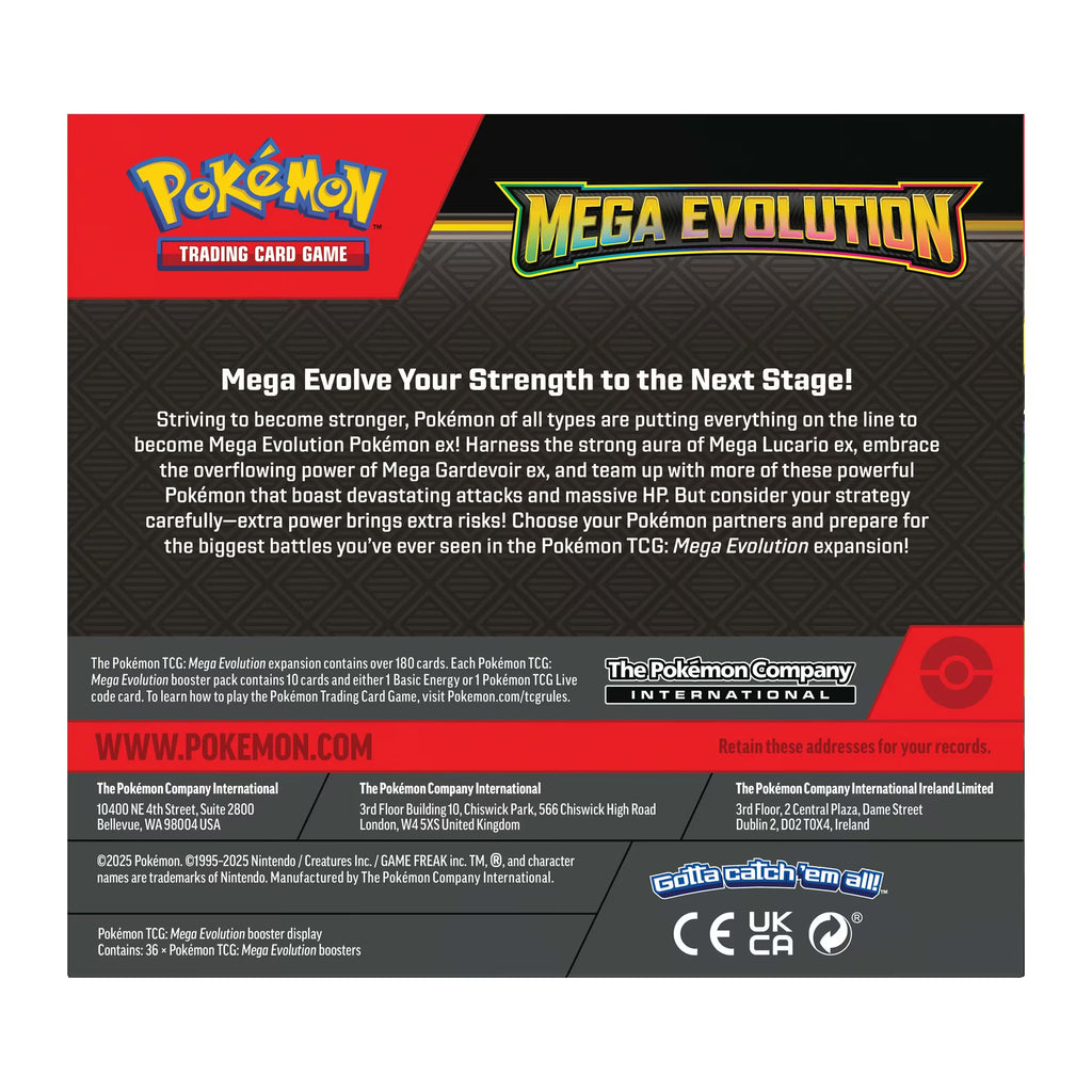 Pokemon TCG - Mega Evolutions Booster Box - 36 Packs