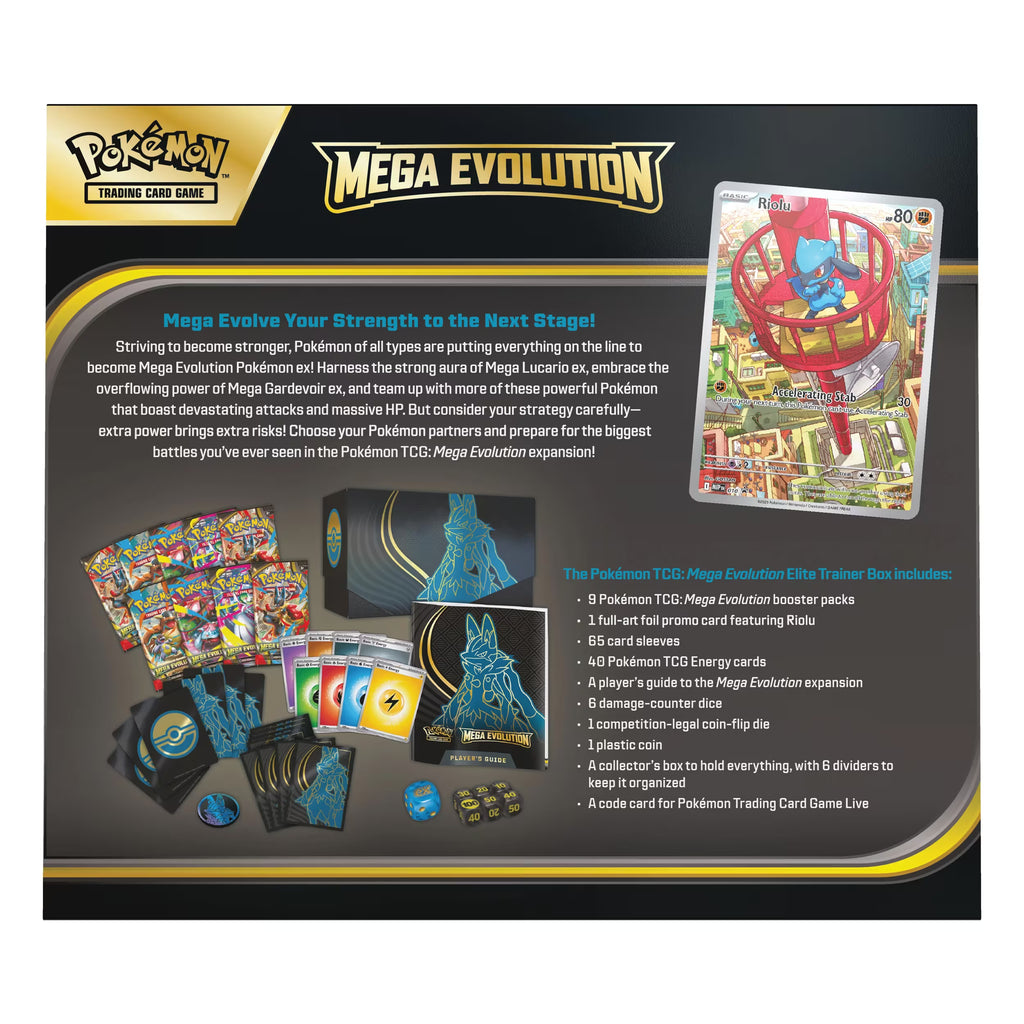 Pokemon Trading Card Game: Mega Evolution Elite Trainer Box - Lucario