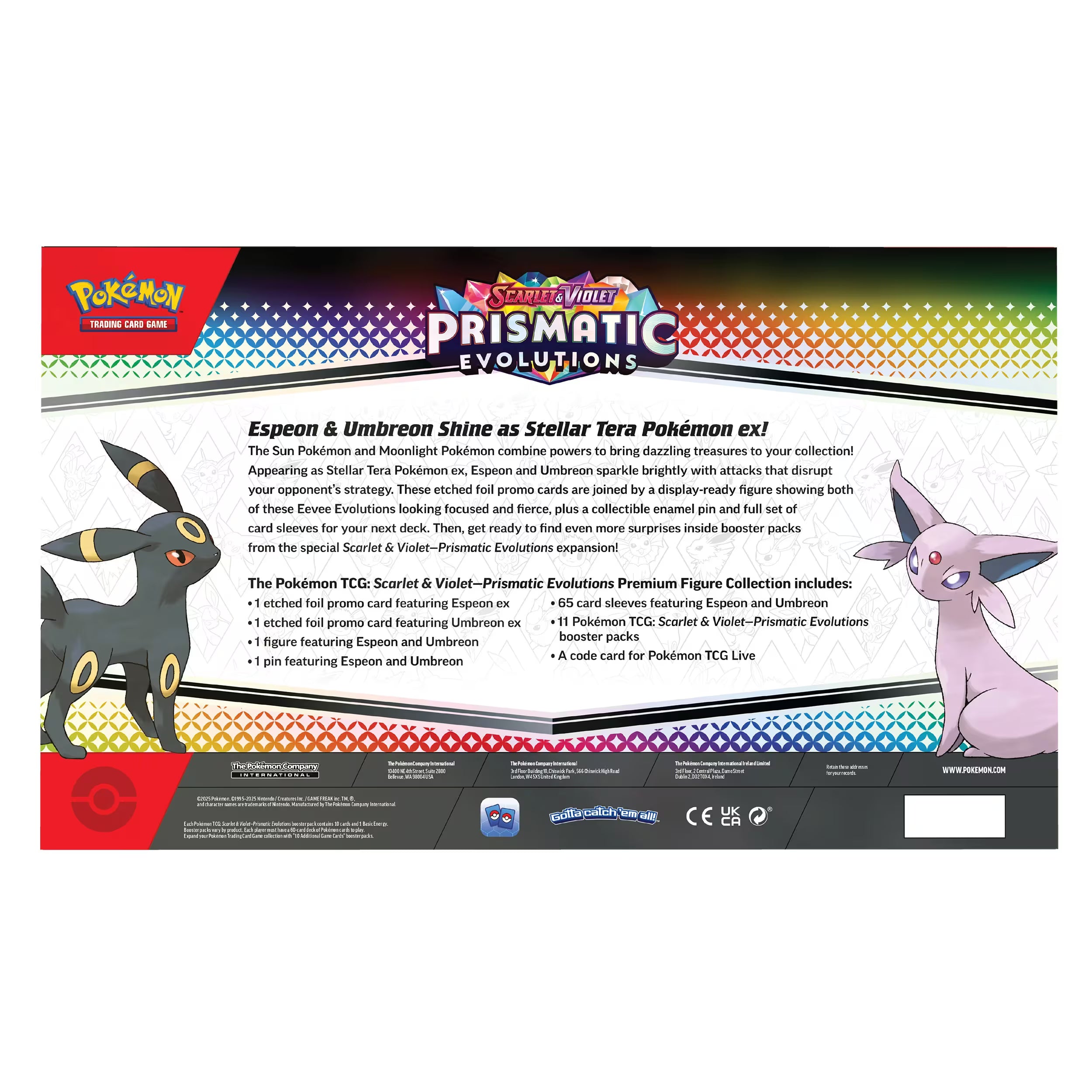 Pokemon Trading Card Game: Scarlet & Violet - Prismatic Evolutions Premium Figure Collection