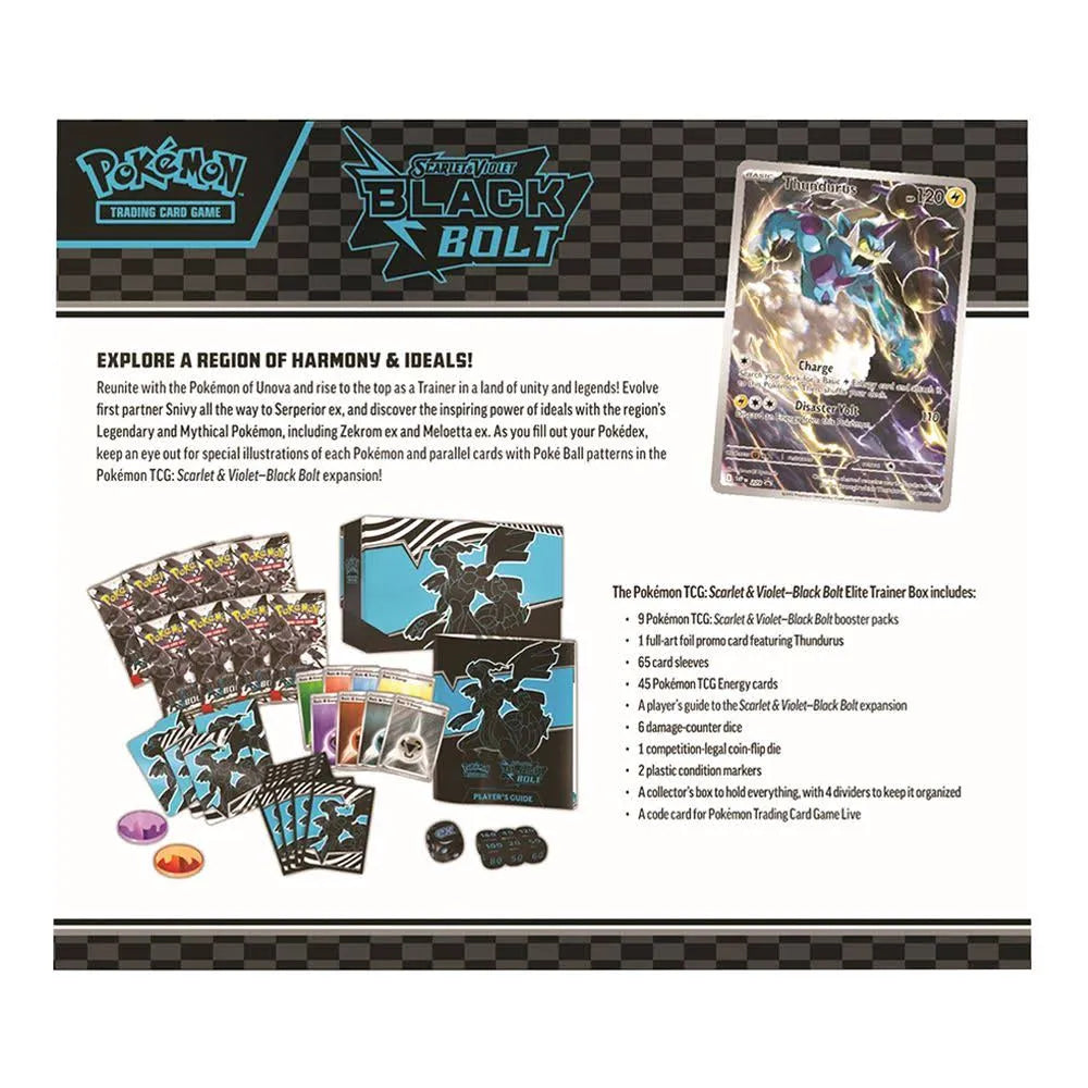 Pokemon Trading Card Game: Scarlet and Violet Black Bolt Elite Trainer Box