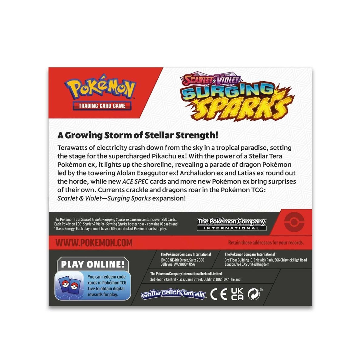 Pokemon TCG - Surging Sparks Booster Box - 36 Packs
