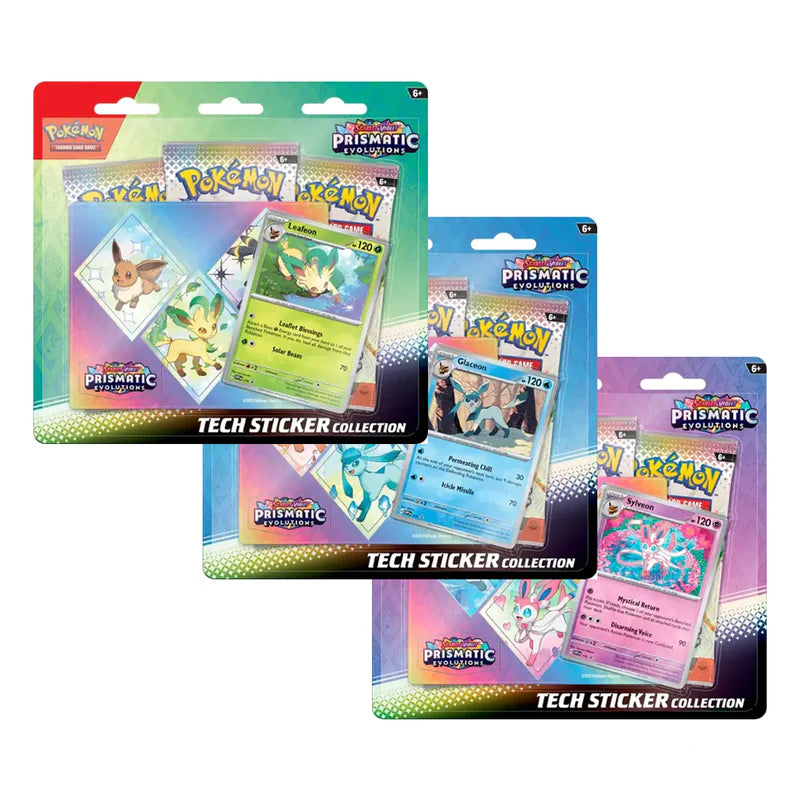 Pokemon Trading Card Game: Scarlet and Violet Prismatic Evolution Tech Sticker Collection - Assorted