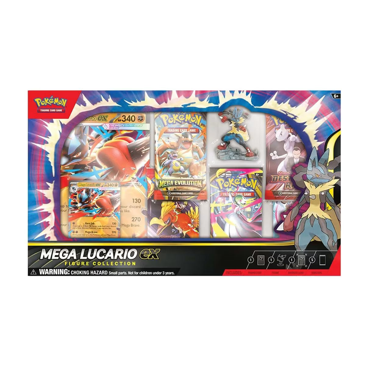 Pokemon Trading Card Game: Mega Lucario ex Figure Collection
